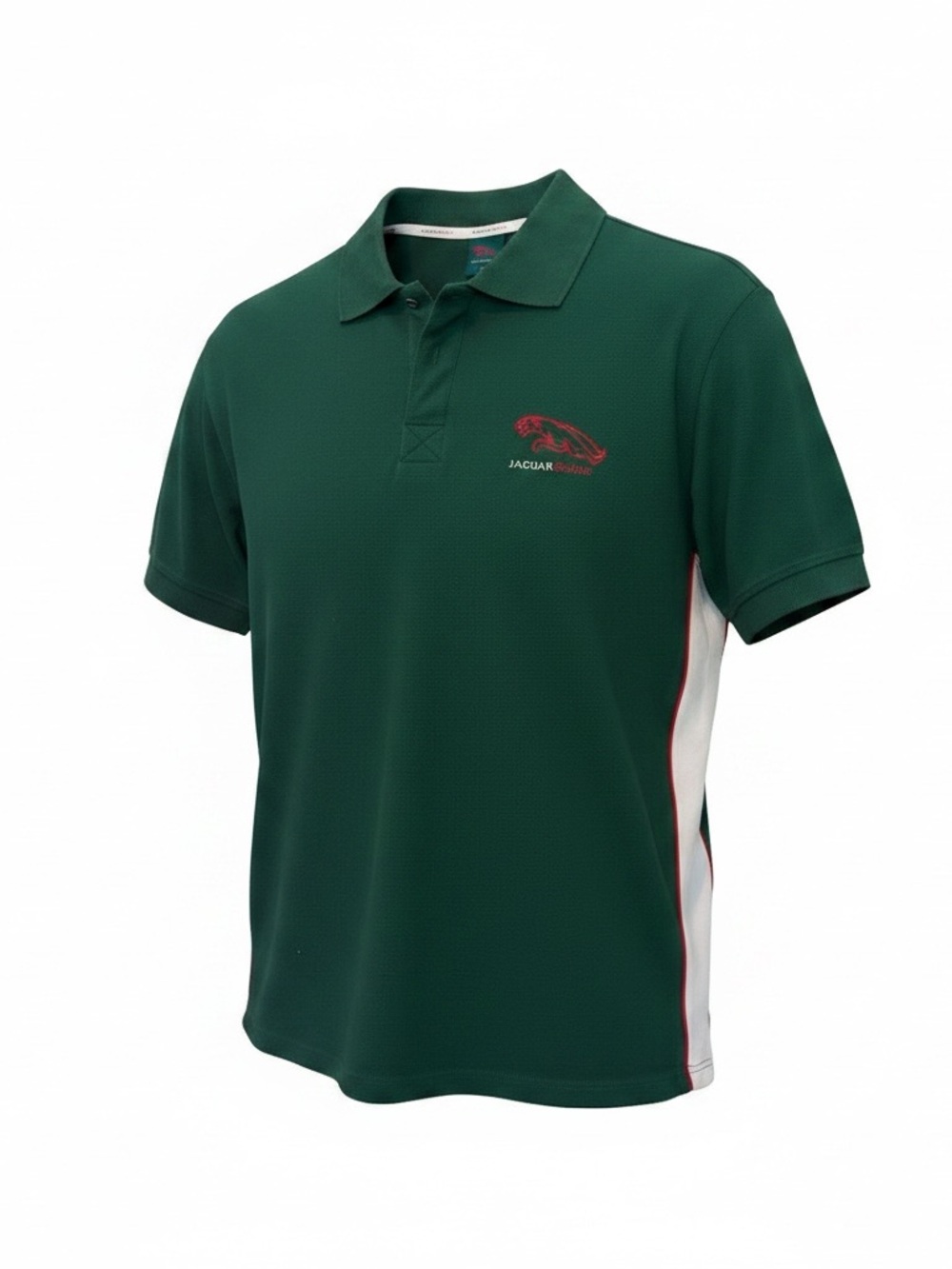 Jaguar Racing Dark Green Polo with Red and White Accent Size XL